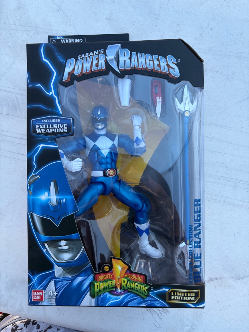 Power Ranger Power Rangers Blue Ranger Action Figure with Accessories
